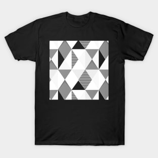 Hollow Triangular Shape Pattern T-Shirt